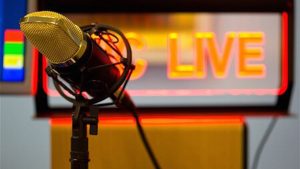 Radio With Go Live Sign