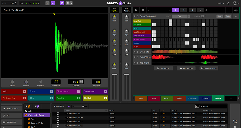 Serato Studio is a easy to use set up for DJs wanting to try producing.